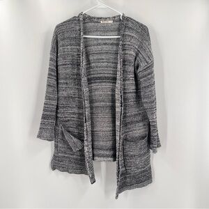 Marine Layer Catalina Cardigan Women Small Marled Space Grey Sweater Jacket $110